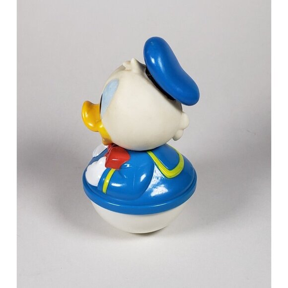 Vintage Disney Arco Red Plane Donald Duck Wobble Weighted Bottom Toy  B - Picture 10 of 11